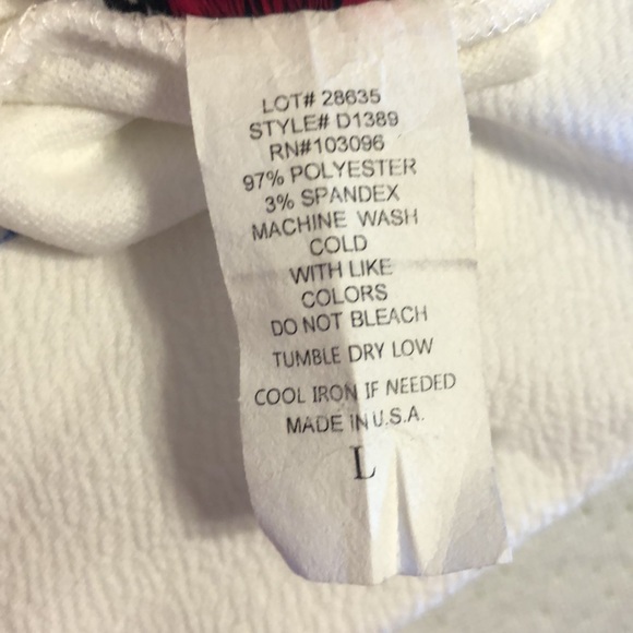 Womens White Dress Vcut Size Large - Picture 3 of 3